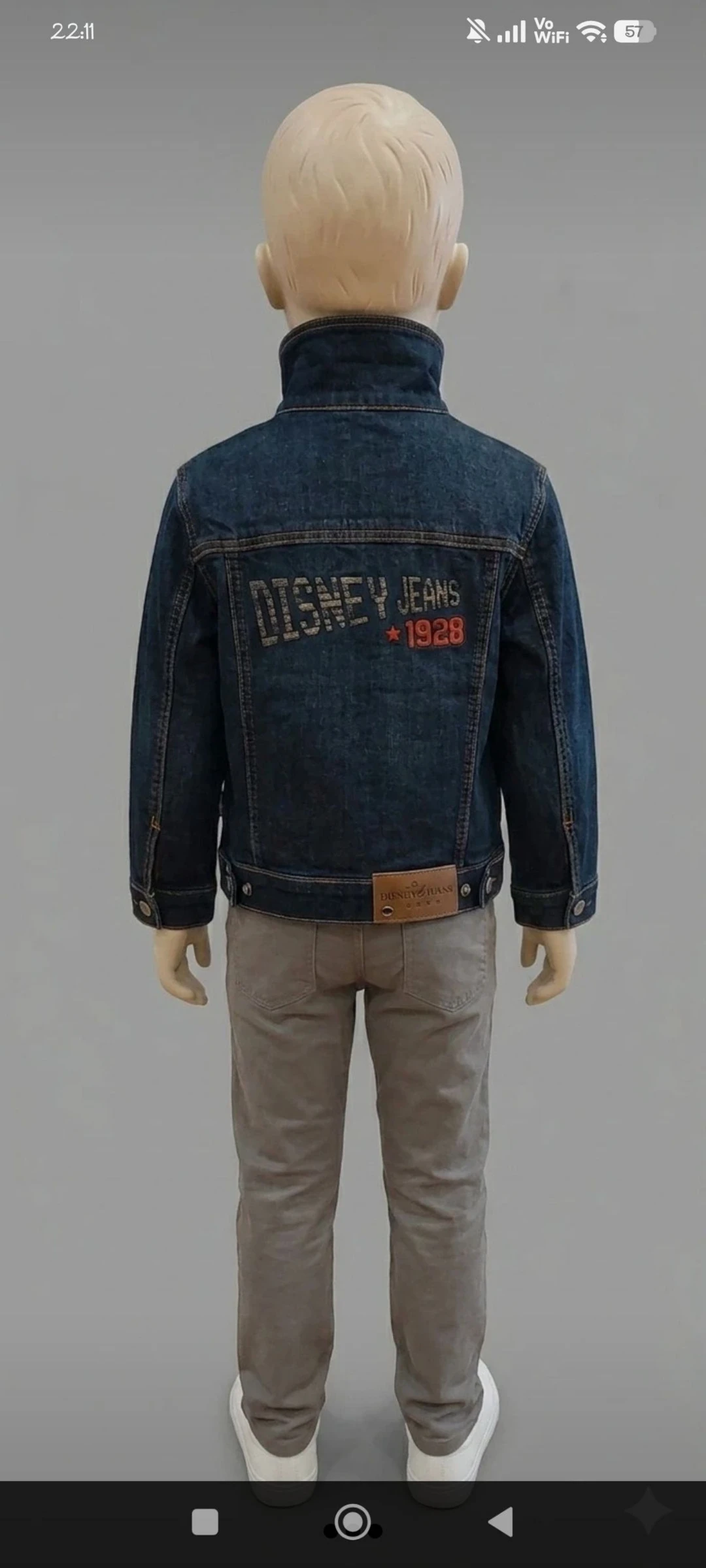 👕 Disney Jeans 1928 Denim Jacket – Size 4 Years – photo 2
